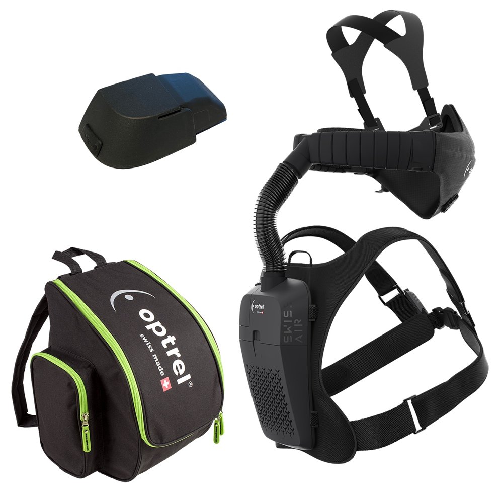 Optrel Swiss Air body-worn powered air-purifying respirator (PAPR) used by Shaw Stone operatives