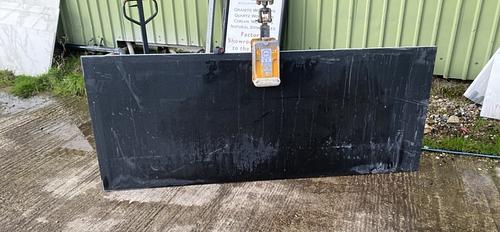 Honed black granite